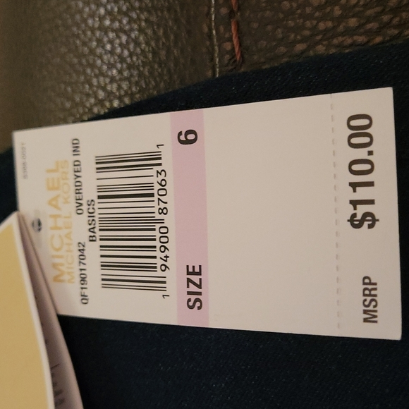 Michael Kors overdyed Izzy Skinny jeans.  Size 6 NWT stretchy mid-rise cargo poc - Picture 6 of 14